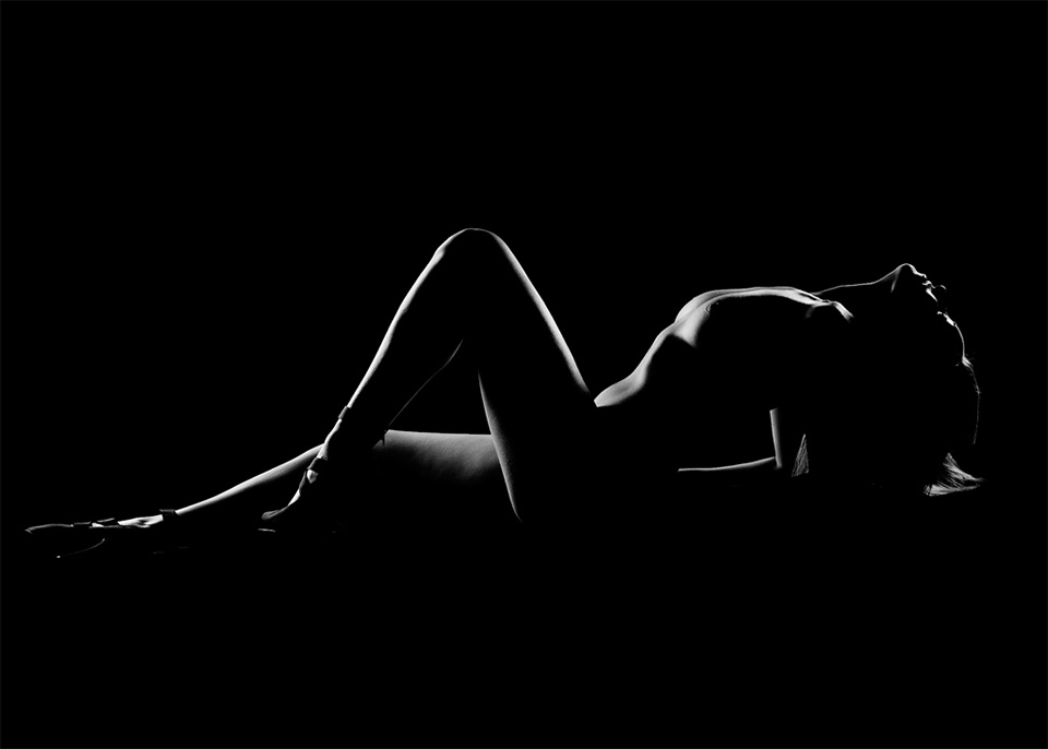 black and white nude art