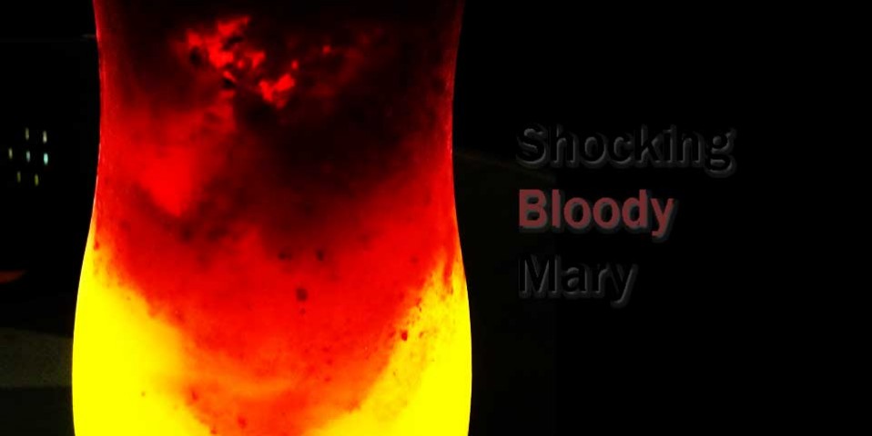 piss drinking , shocking bloody mary