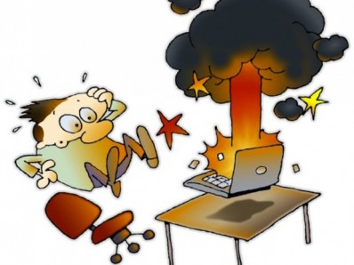computer crash test
