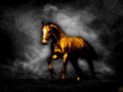 golden horse shits silver bricks femdom