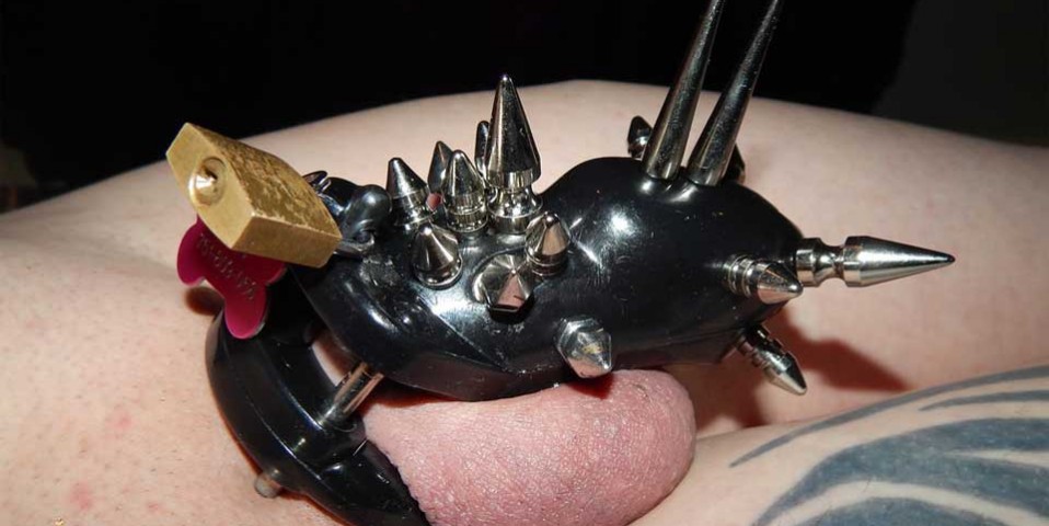 spiked chastity femdom bdsm