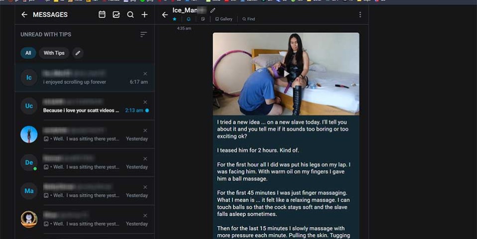 femdom stories mistress wael
