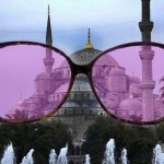 turkey rose glasses